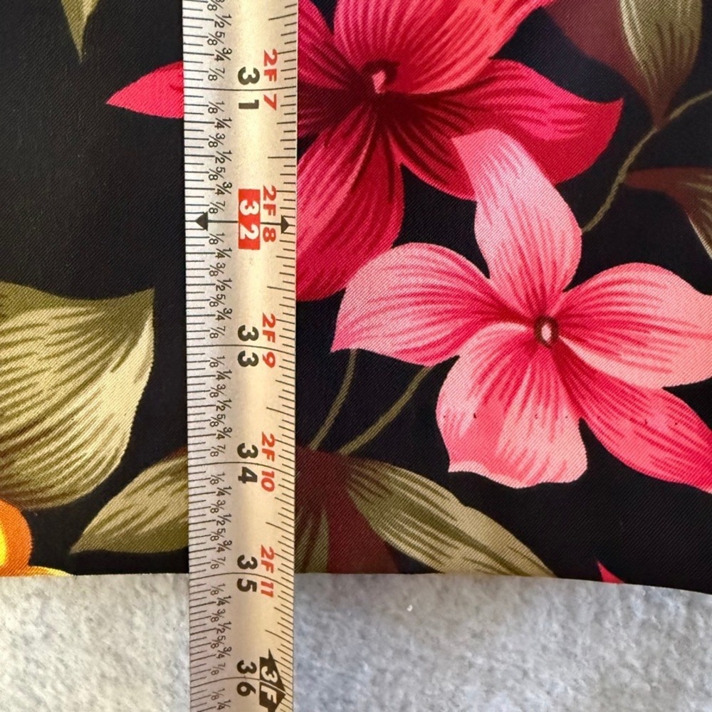 Danny & Nicole Black Floral Sleeveless Sheath Dress Size 8 Tropical Vacation - Picture 8 of 12